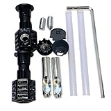 FACAIIO Wandmontiertes WC-Befestigungsset mit Kunststoff und für Edelstahl-Komponenten, 160 mm Rohrlänge, für sichere Installation an der Wand