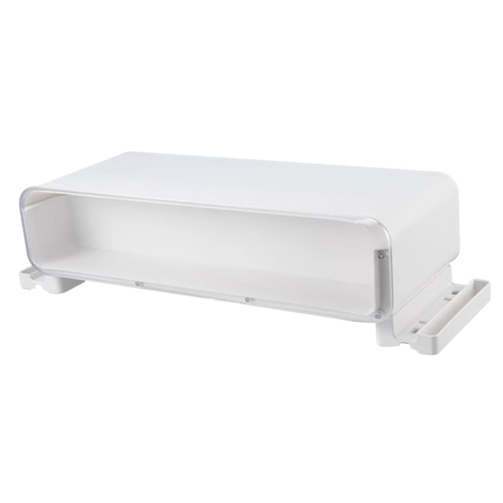 Alzamonitor Bianco Ergonomico Antiscivolo con Sottofondo per Archiviazione | Organizzatore per Scrivania PC per Casa Ufficio Postazione di Lavoro PC Stampante Notebook