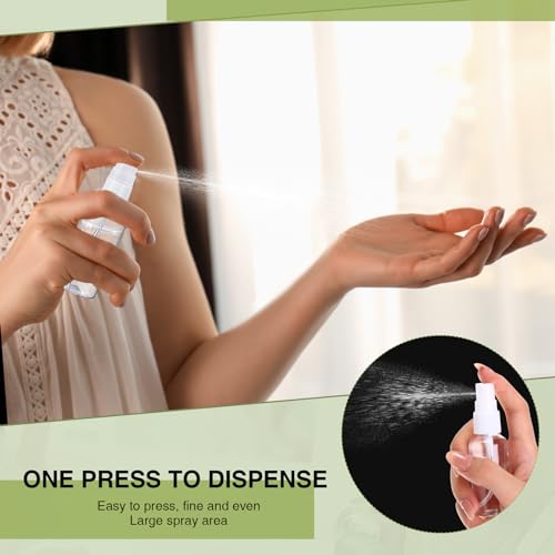 Uiifan 200 Pcs Mini Clear Spray Bottles 1 oz Small Empty Plastic Fine Mist Spray Bottles with Small Funnels for Essential Oils Travel Alcohol Perfumes by Uiifan - Image 6