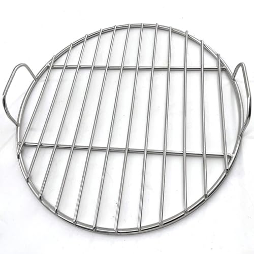 Okrągły ruszt do grilla ze stali nierdzewnej zamiennik do grilla Weber 7432 57 cm, 45 cm, 53 cm, 55 cm, siatka do gotowania z uchwytem i klipsami, akcesoria do grilla