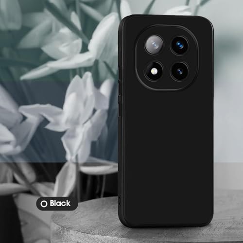 Image of Back Cover for Mi Redmi Note 14 Pro Plus 5G | Full Camera Protection | Premium Liquid Silicon Case | Flexible Bumper Case for Mi Redmi Note 14 Pro Plus 5G (Black)