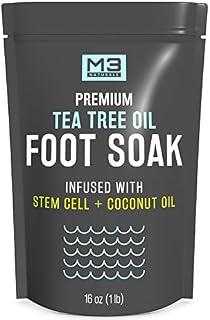 M3 Naturals Tea Tree Oil Foot Soak Infused with Stem Cell and Coconut