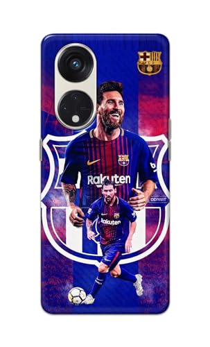 Image of Printed Hard Back Cover Case for Oppo Reno8 T 5G | Reno 8T 5G Back Cover (Famous Football Player) -1111