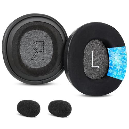 Almohadillas de gel refrigerante de repuesto compatibles con auriculares inalámbricos Microsoft Xbox X|S, Xbox One, (versión 2024), almohadillas para los oídos, tela de seda de hielo, color negro