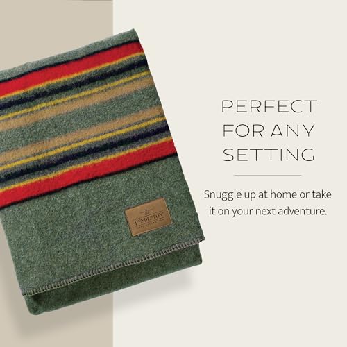 Image of Pendleton Yakima Camp Blanket Full Queen 90 inch x 90 inch - Wool Cotton