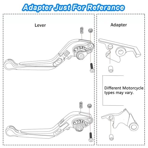 Levier d'embrayage moto ER5 extensible et réglable