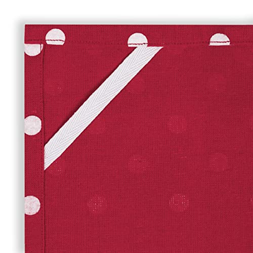 Cackleberry Home Red With White Polka Dots Kitchen Towels Cotton 18 X 28 Inches thumb #2