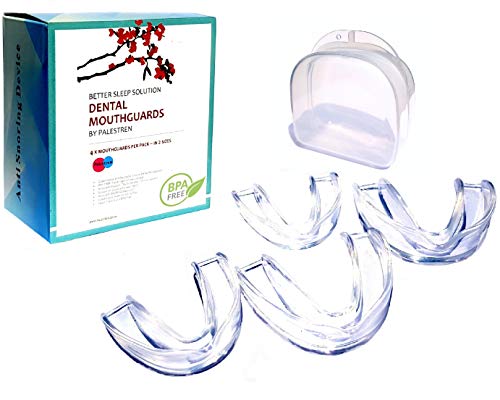 Protège-dents pour broyage des dents - 4 protège-dents personnalisables en 2 tailles - Pour le bruxisme et le blanchiment des dents