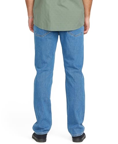 Image of Volcom Men's Solver Stretch Denim Jeans-Modern Fit Pant