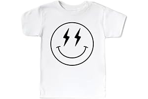 Youth and Toddler Boys Retro Happy Smile Face Graphic T-shirt