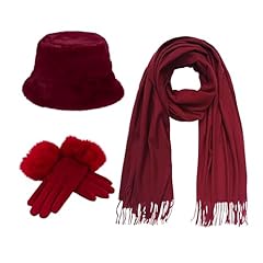Pure Red - Hat, Scarf, Gloves
