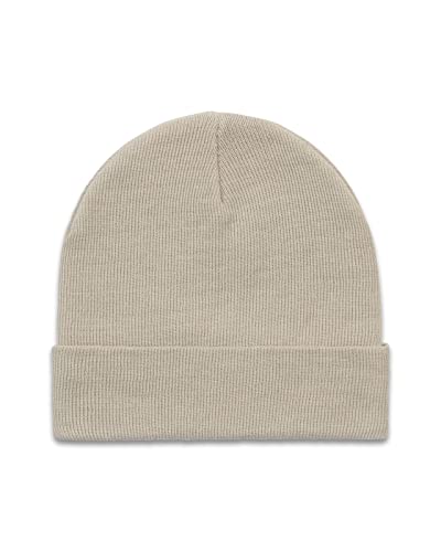 Snocks Unisex čepice Beanie z recyklovaného polyesteru dámská a pánská, 1 x oat (béžová)