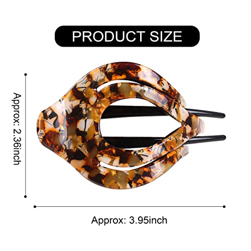 Mistofu 3 Pcs Womens French Curved Hair Clip No Slip Strong Grip Comfortable Hold Girls Ladies Beauty Accessory Fashion Pin Teeth Clamp,extra large hair clips for thick hair (multicolor 1)
