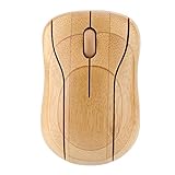 【MATÉRIAU EN BAMBOU NATUREL】 La souris optique sans fil en bambou utilise du bambou naturel , de la ténacité et n'est pas facile à déformer . Le clavier est en bambou et est très confortable .