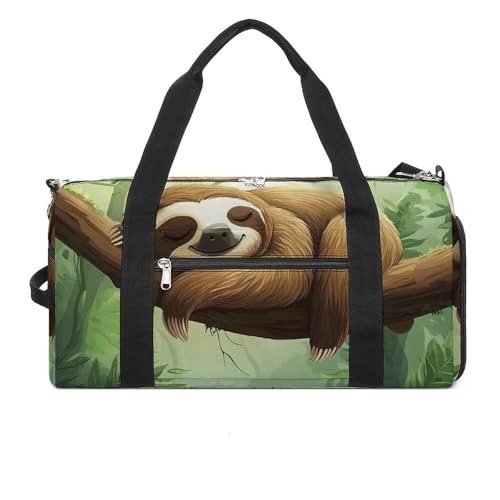 Animal Sloth Sports Gym Bag Travel Duffel Bag Weekender Bag Yoga Bag for Men Women