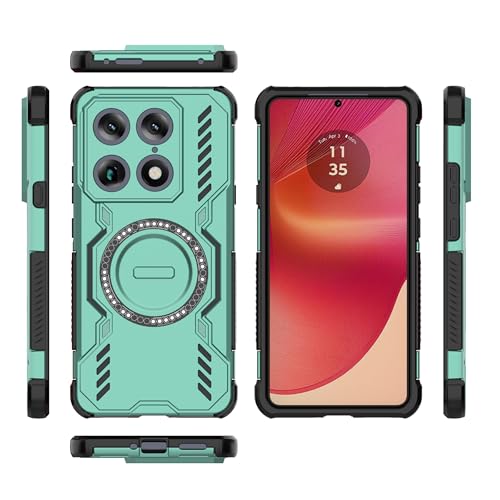 �Ή��@�� Motorola Signature/Edge 70 Ultra / X70 Air Pro �g�уP�[�X,���M�݌v�A�}�O�l�b�g���h�U�X�}�z�P�[�X Green