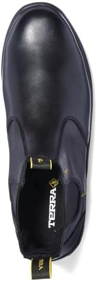 Terra Men's Murphy 6" Soft Toe Pull-On Work Boot Industrial, Black, 10.5 | Image 4
