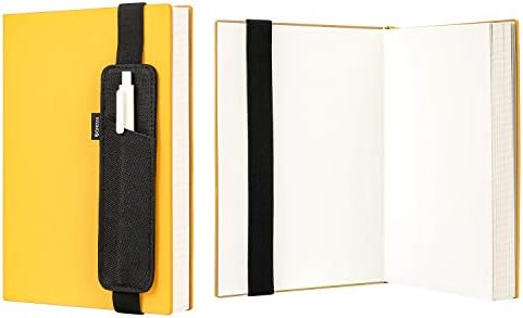 Epessa Book Pen Pencil Holder, Pen Pouch, Pen Sleeve Case for Journals, Notebooks Hold Multi Pens, Ruler, Detachable Elastic Band (Small)
