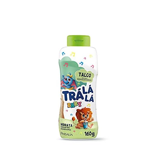 Talco Hidrata Personagem, Baby, Branco e Verde, 160 G