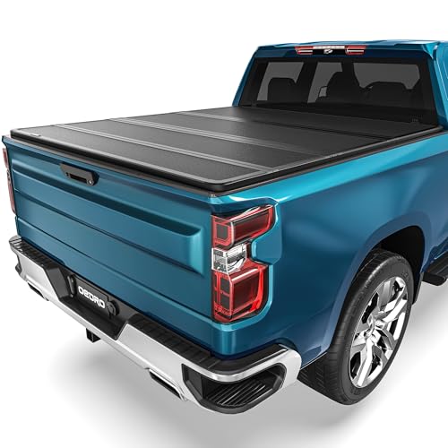OEDRO Quad Fold Hard Truck Bed Tonneau Cover Fit for
