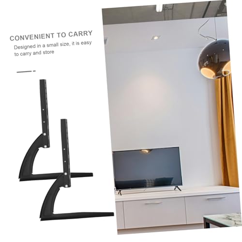 Support TV réglable pour salon moderne socle de table élégant pour écran LCD - 7