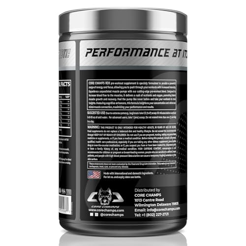 Image of Pre Workout Powder for Men & Women | Enhanced Energy, Focus, & Pumps + Cognitive Enhancers | 300mg Caffeine | 30 Servings (Watermelon)