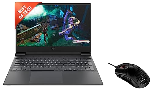 Image of HP Victus Gaming AMD Ryzen 5-5600H Processor 16.1 inch(40.9 cm) FHD Gaming Laptop & HyperX Pulsefire Haste USB, 16000 DPI, 6 Programmable Buttons Gaming Mouse
