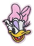 Daisy Cartoon Duck Character Face Embroidered 2.75' Tall Iron on Patch