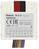 Nutzen Sie 2 NTC-Eingänge zur Erfassung der Raum- oder Fußbodentemperatur von -5°C bis +100°C oder regeln Sie darüber die Temperatur mit Theben KNX-Heizungsaktoren