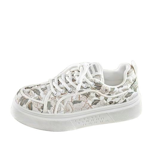 Chaussures de skate blanches tendance ZBDP et chaussures de papa décontractées blanc vert 41 1/3