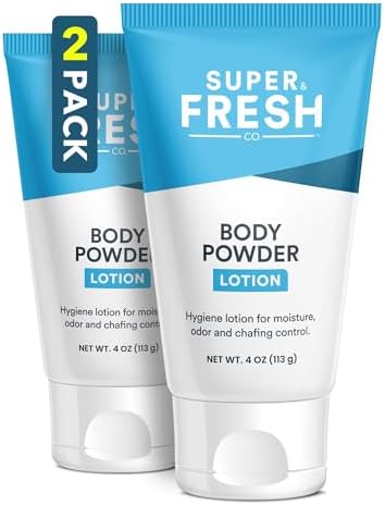Amazon.com: Super Fresh Body Powder Lotion Talc Free Anti Chafing ...