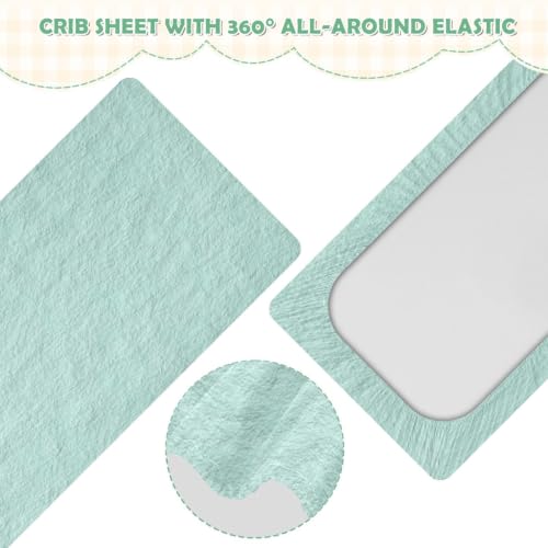 Drap de lit imperméable enfant vert anti-fuite fille - 5