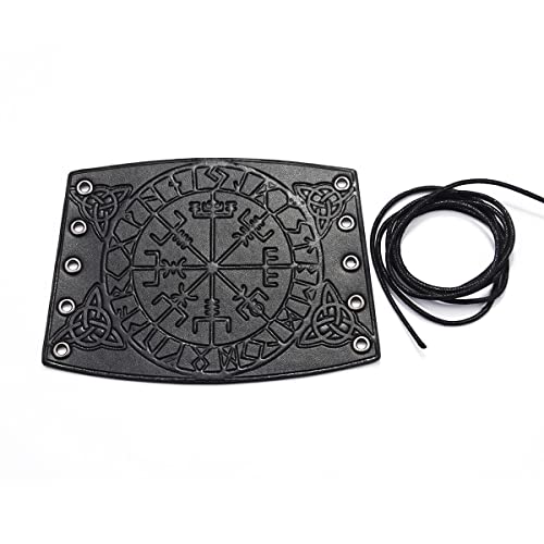 Thajaling Leather Gauntlet Wristband, Hand Made Full Grain Leather Wristband, Leather Cuffs Armband Jewelry - Image 3
