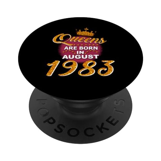 Queens nacen en agosto de 1983 39 años 39 cumpleaños PopSockets PopGrip Intercambiable