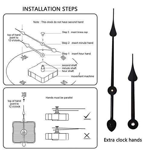 Mrsivrop Large Wall Clock, Vintage Silent Non_Ticking Big Rustic Farmhouse Wall Clocks, Burlap, Metal, Battery Operated, Clocks For Living/Dining Room,Kitchen, Office, Bedroom, Hotels Decor, 24 Inch. #TOP6