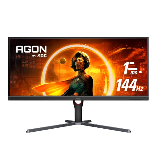 Monitor AOC U34G3X 34" WQHD 144Hz FreeSync Premium - Juegos Ultrancho
