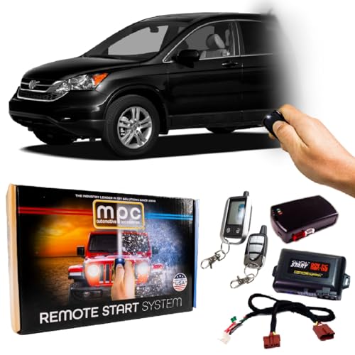 MPC Complete 2-Way LCD Remote Start Keyless Entry Kit Compatible with Honda CR-V 2007-2011 - Plug-n-Play - Firmware Preloaded