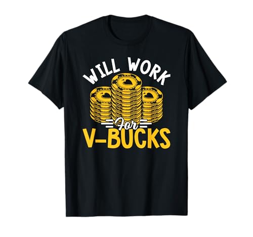 Worked For V-Bucks Design Funny Gamer Youth T-Shirt