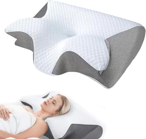 BKZYWSHS Orthosleep - Almohada ortopédica cervical serenium para aliviar las molestias en el cuello, Serenium cojín ergonómico con funda extraíble para una fácil limpieza