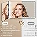 Car Makeup Mirrors with 3 Way Lights, Sun Visor Vanity Mirrors For Truck, Car Accessories For Women, Gifts Present Set, LED Modes - Rechargeable Dimmable Touch Control & Foldable Design