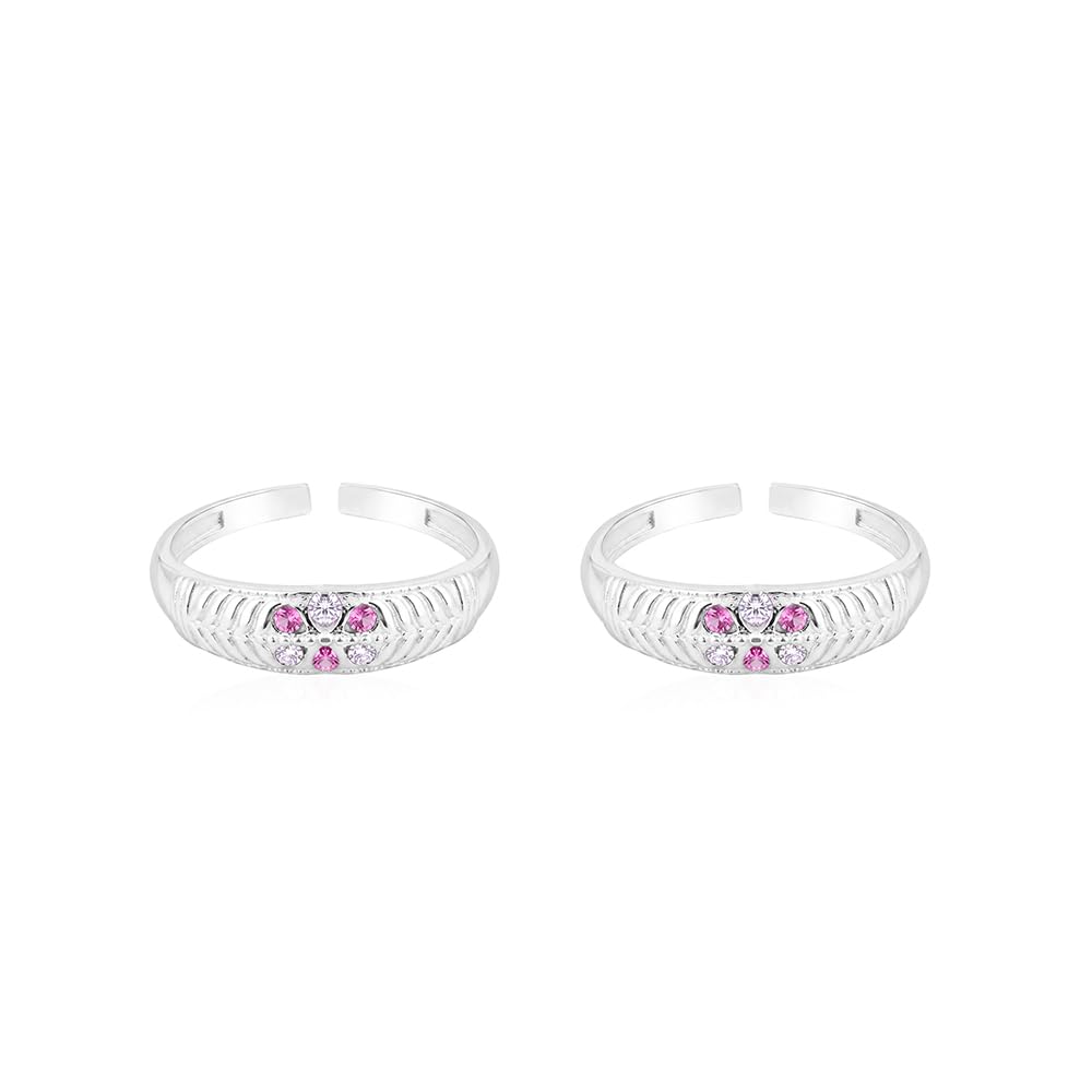 Pure 925 Silver Leaf Toe Rings for Women-image-0