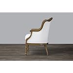 Baxton Studio Charlemagne Traditional French Accent Chair White
