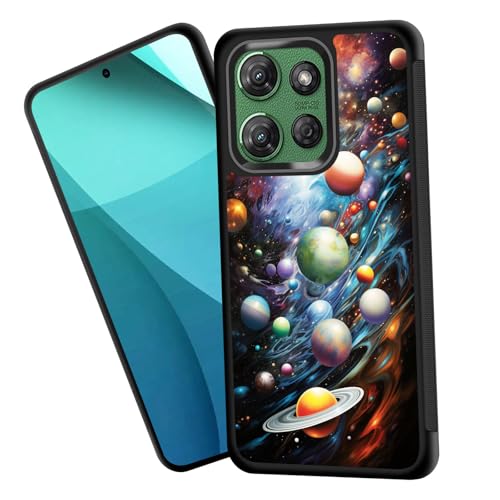 ZQLPLZR for Moto G 5G 2025 Case,Tire Anti-Skid Edges Cute Design Shockproof Bumper Full Protection Back Cover for Motorola Moto G 5G 2025 6.7",Outer Space Planet