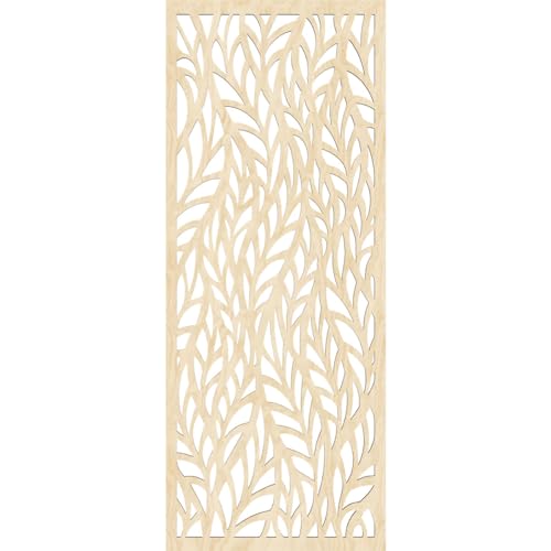 Image of Ortonville Decorative Pierced Fretwork Wood Wall Panels, 13 3 /8 inchW x 34 3 /8 inchH x 1 /4 inchT, Birch