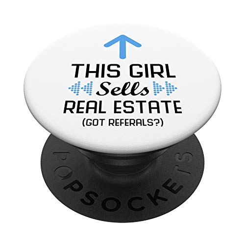 This Girl Sells Real Estate Realtor Businesswoman PopSockets PopGrip: Swappable Grip for Phones &...