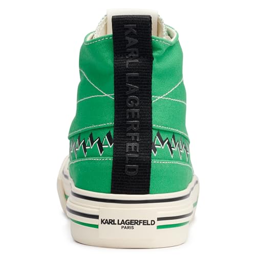Karl Lagerfeld Paris Men's Cottom Canvas Logo Band High Top Sneaker2