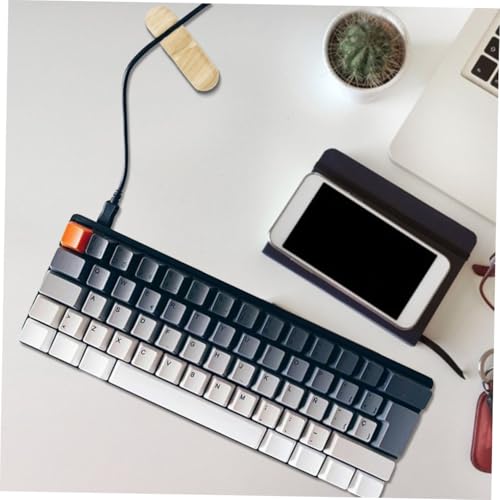 DOITOOL 3pcs organizadores de cables de escritorio amarillo claro para gestión de cables para uso en oficina, hogar, coche y mesa de noche miniatura 6