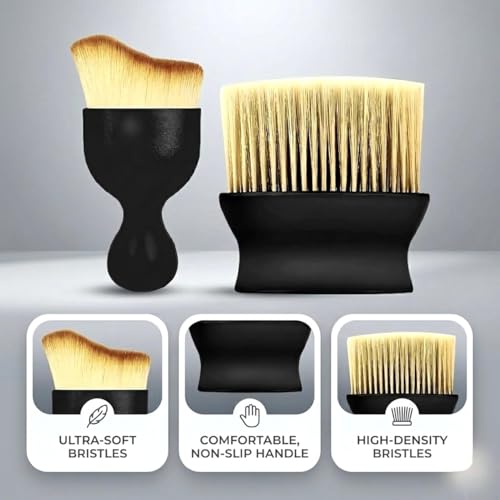 Image of 3Pcs Car Duster Kit - Microfiber Car Cleaning Brush for Exterior Car Dust Cleaner - Small Car Brush for Cleaning Car Interior, PC, Laptop, Keyboard - Wax-Treated Cotton Strands for 2X Better Cleaning