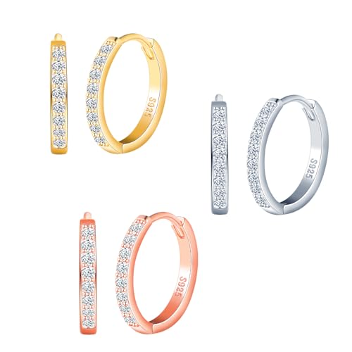 CPSLOVE Pendientes Elegantes de Plata 925 para Mujer y Niña