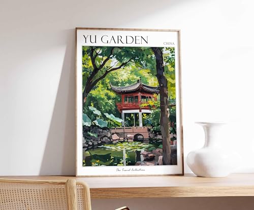 Yu Garden Poster, China Travel Print, Chinese Decor Asia Travel Poster Asian Wall Art Yu Garden Photo Wall Print China Art Chinese Decor,134